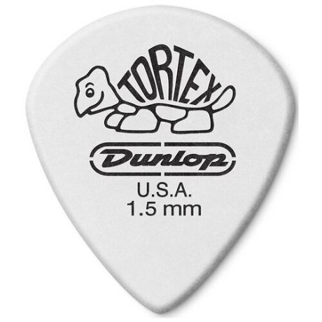 Dunlop 478P1.50 Tortex White Jazz III 12 Pack комплект медиаторов, 1,5 мм, 12 шт