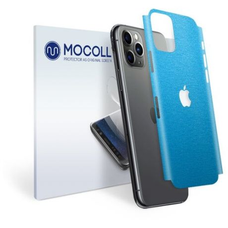 Пленка защитная MOCOLL для задней панели Apple iPhone 11 Металлик Голубой