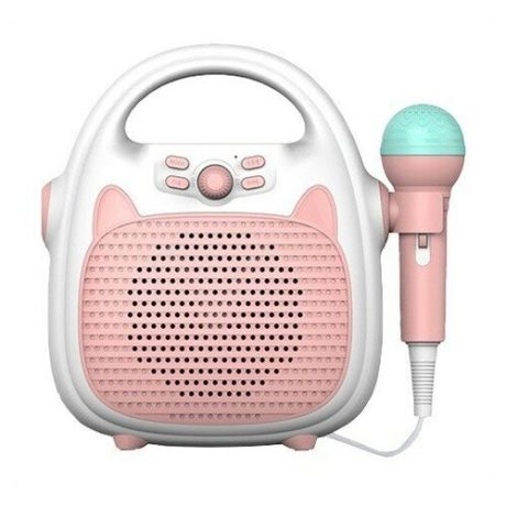Детская Bluetooth колонка с микрофоном PN11, розовая