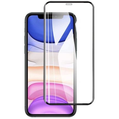 20D защитное стекло iPhone X/XS/11 Pro (Черное) закругленные края, полная проклейка/Айфон Х икс Хс икс с 11 про стекло полное покрытие