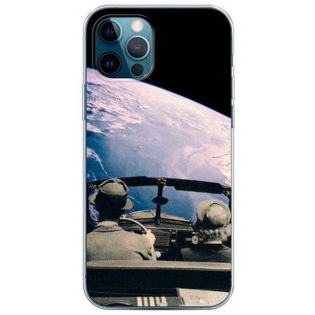 Силиконовый чехол "Ride into space" на Apple iPhone 12 Pro / Айфон 12 Про