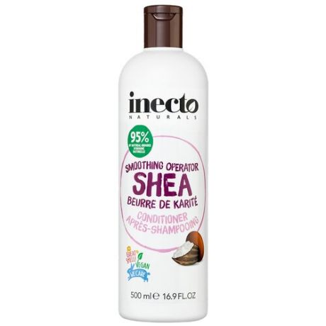 Inecto кондиционер Smoothing Operator Shea с маслом Ши для непослушных волос, 500 мл