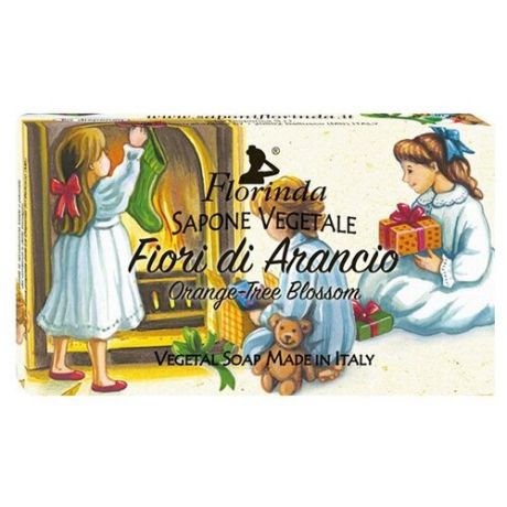 Florinda Мыло кусковое Счастливого Рождества Fiori di arancio, 100 г