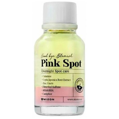 Эффективное ночное средство Mizon для борьбы с акне и воспалениями кожи Good bye Blemish Pink Spot 19мл