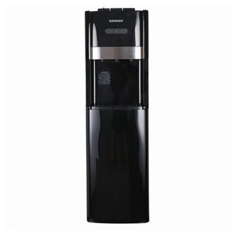 Кулер для воды SONNEN FSE-03B, напольный, нагрев/охлаждение, нижняя загрузка, 3 крана, черный, 454998