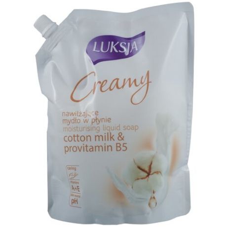 Luksja Мыло жидкое Creamy Cotton milk & provitamin B5, 500 мл