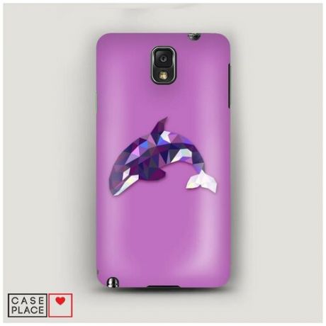 Чехол Пластиковый Samsung Galaxy Note 3 Геометрический дельфин