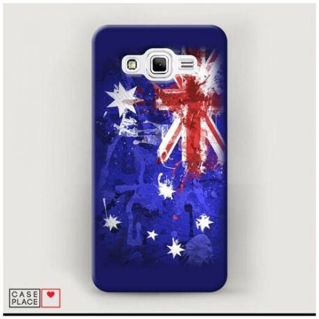 Чехол Пластиковый Samsung Galaxy J2 Prime 2016 Флаг Австралии 1