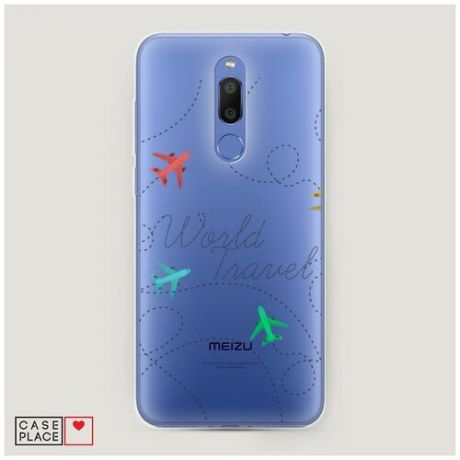 Силиконовый чехол "Flights travel" на Meizu M6T / Мейзу М6Т