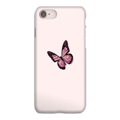 Силиконовый чехол с бабочками на Apple iPhone 7/ Айфон 7
