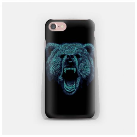 Силиконовый чехол медведь на Apple iPhone 7 Plus/ Айфон 7 Плюс