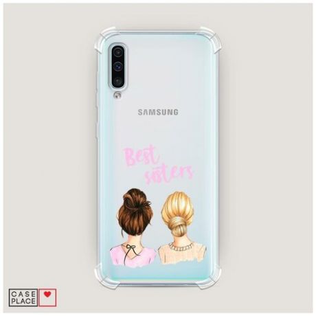 Чехол силиконовый Противоударный Samsung Galaxy A50 Best sisters ever