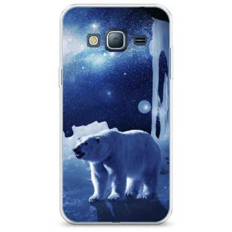 Силиконовый чехол "Медведь фоторобот" на Samsung Galaxy J3 2016 / Самсунг Галакси Джей 3 2016
