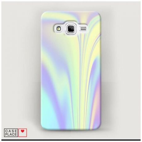 Чехол Пластиковый Samsung Galaxy J2 Prime 2016 Фиолетовая голограмма
