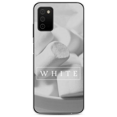 Силиконовый чехол "White цвет" на Samsung Galaxy A03S / Самсунг Галакси A03S