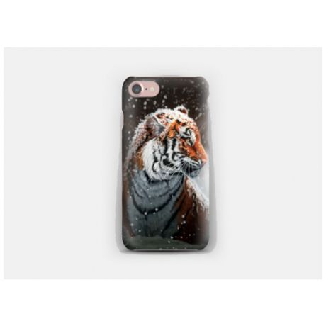 Силиконовый чехол тигр на Apple iPhone 7/ Айфон 7