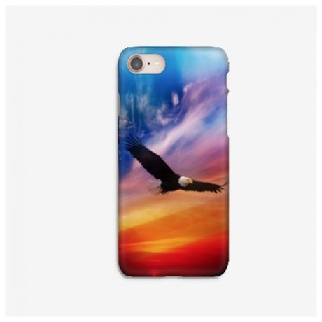 Силиконовый чехол орел на Apple iPhone 7/ Айфон 7