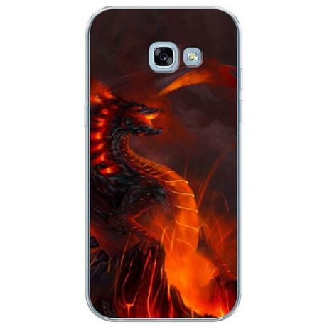Силиконовый чехол "Огненный дракон" на Samsung Galaxy A5 2017 / Самсунг Галакси А5 2017