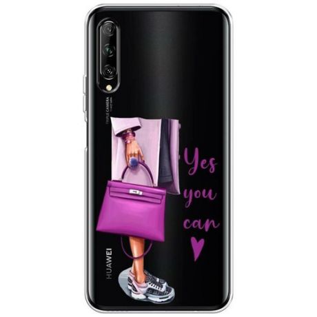 Силиконовый чехол "Yes you can" на Huawei Y9s / Хуавей Y9s