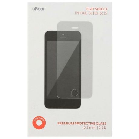 Стекло защитное UBEAR для iPhone 5 / 5s / 5SE , Premium Glass Screen Protector,прозрачное