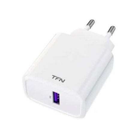 Сетевое зарядное устройство TFN RAPID 5A QC/SCP без кабеля white