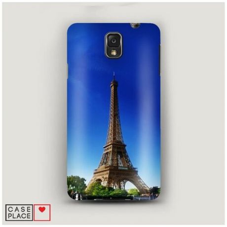 Чехол Пластиковый Samsung Galaxy Note 3 Эйфелева башня летом