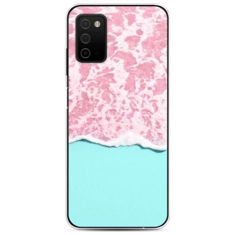 Силиконовый чехол "Розовая вода" на Samsung Galaxy A03S / Самсунг Галакси A03S