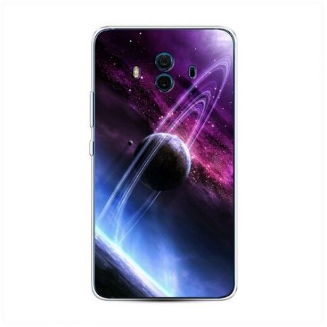 Силиконовый чехол "Purple planet" на Huawei Mate 10 / Хуавеи Мате 10