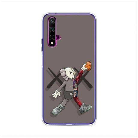 Силиконовый чехол "KAWS Jordan" на Huawei Nova 5T / Хуавей Нова 5Т