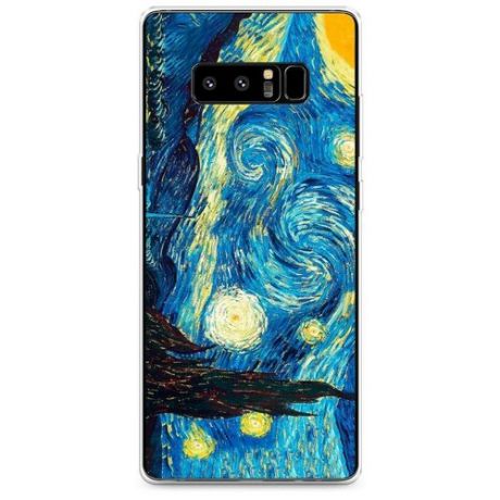Силиконовый чехол "Звездная ночь" на Samsung Galaxy Note 8 / Самсунг Галакси Нот 8