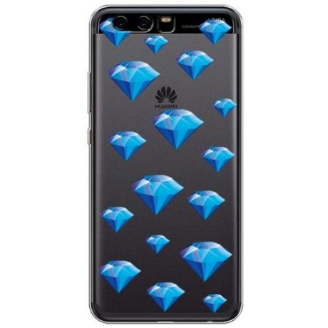 Силиконовый чехол "Дождь из алмазов" на Huawei P10 / Хуавей П10