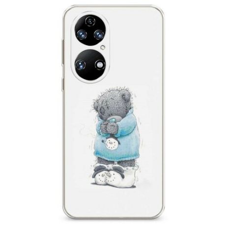 Силиконовый чехол "Me to you снеговик" на Huawei P50 / Хуавей P50