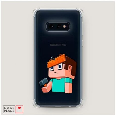 Чехол силиконовый Противоударный Samsung Galaxy S10E Все идет по плану