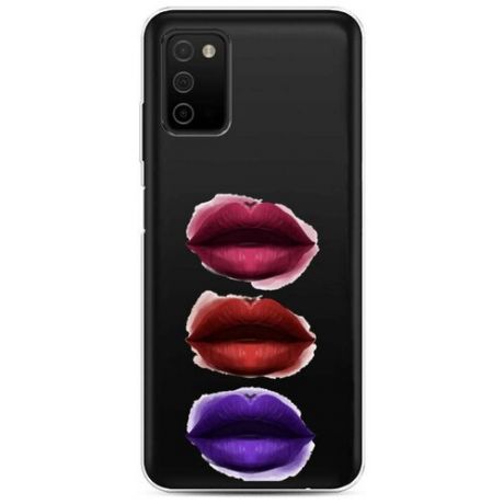 Силиконовый чехол "Fashion губы" на Samsung Galaxy A03S / Самсунг Галакси A03S