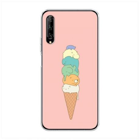 Силиконовый чехол "Собака в красках" на Huawei Y9s / Хуавей Y9s