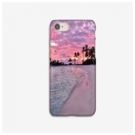 Силиконовый чехол розовый песок на Apple iPhone 7 Plus/ Айфон 7 Плюс