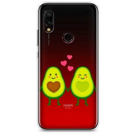 Силиконовый чехол "Авокадная любовь" на Xiaomi Redmi 7 / Сяоми Редми 7