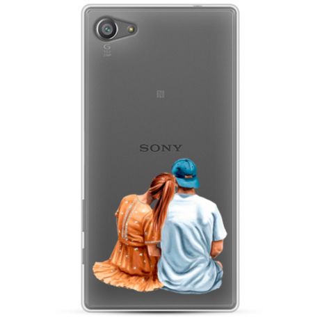 Силиконовый чехол Влюбленная парочка на Sony Xperia Z5 compact / Сони Xperia Z5 compact