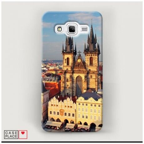 Чехол Пластиковый Samsung Galaxy J2 Prime 2016 Прага готический собор