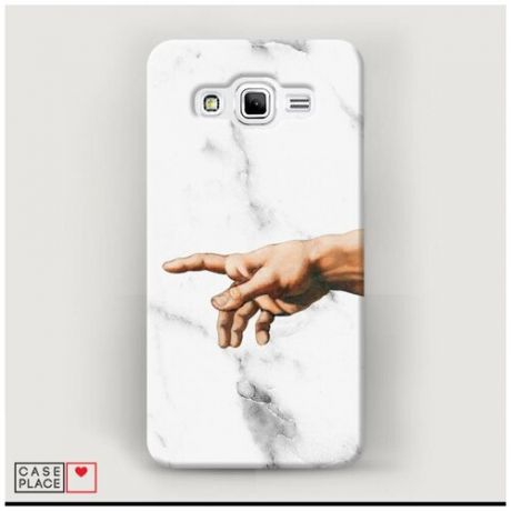Чехол Пластиковый Samsung Galaxy J2 Prime 2016 Сотворение Адама 2