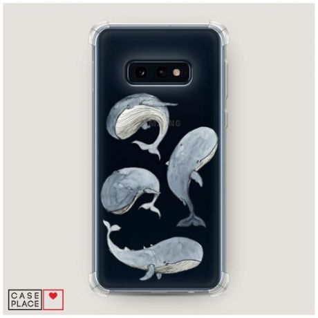Чехол силиконовый Противоударный Samsung Galaxy S10E Киты