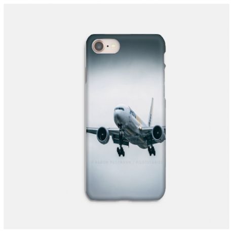 Силиконовый чехол самолет на Apple iPhone 7/ Айфон 7