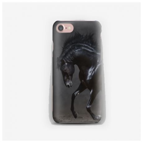 Силиконовый чехол лошадь на Apple iPhone 8 Plus/ Айфон 8 Плюс