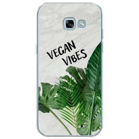 Силиконовый чехол "Vegan vibes" на Samsung Galaxy A5 2017 / Самсунг Галакси А5 2017