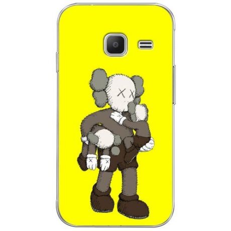 Силиконовый чехол "KAWS grey" на Samsung Galaxy J1 mini 2016 / Самсунг Галакси Джей 1 мини 2016