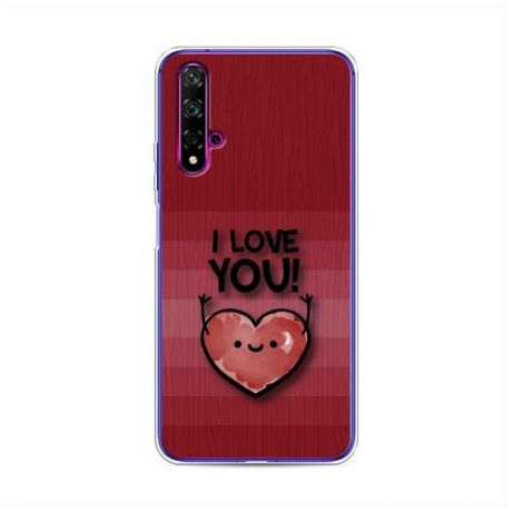 Силиконовый чехол "I love you 4" на Huawei Nova 5T / Хуавей Нова 5Т