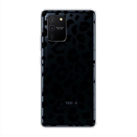Силиконовый чехол "Окрас леопарда фон" на Samsung Galaxy S10 Lite / Самсунг Галакси S10 Лайт