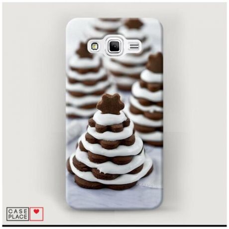 Чехол Пластиковый Samsung Galaxy J2 Prime 2016 Елочка из печенья