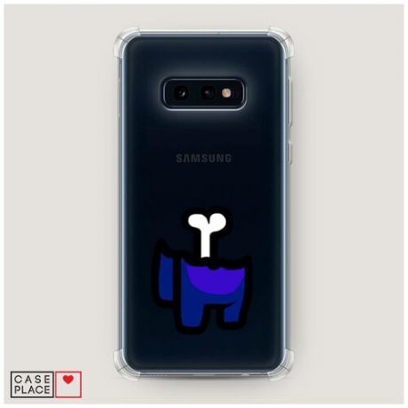 Чехол силиконовый Противоударный Samsung Galaxy S10E Труп синего