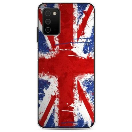 Силиконовый чехол "Флаг Великобритании 2" на Samsung Galaxy A03S / Самсунг Галакси A03S